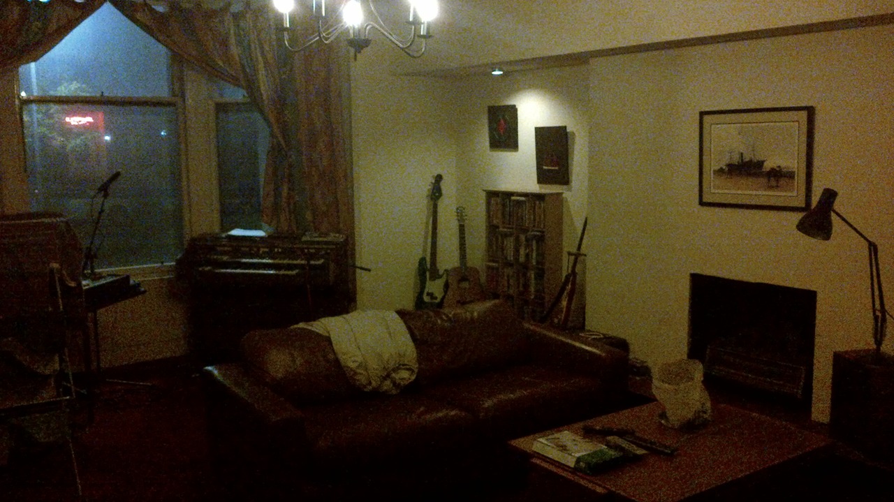 The living room.